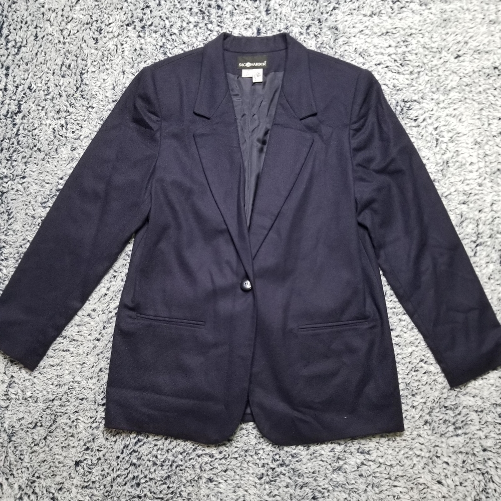 Sag Harbor Pure Wool Blazer Jacket